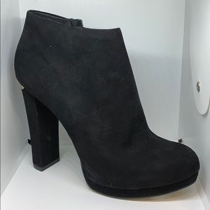 MICHAEL KORS BLACK LEATHER ANKLE BOOTIES 8.5 NWT